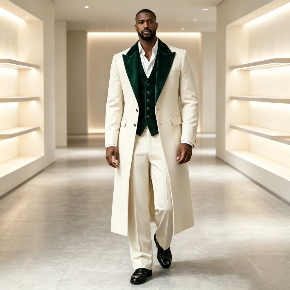 X Men Grooming - Long Style Three Pieces Men Suit
