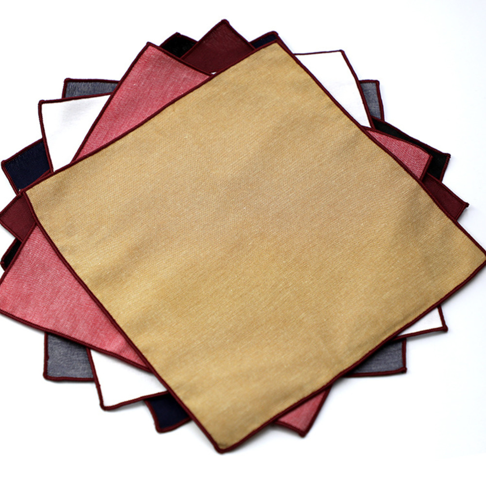 Solid Striped Brown Pocket Squ - Men'S Grooming For Wedding ulasan dan harga