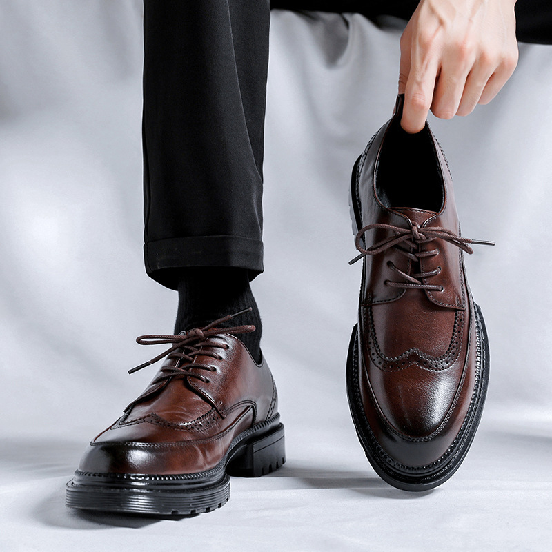 New leather shoes for young me - Young Men'S Grooming ulasan dan harga