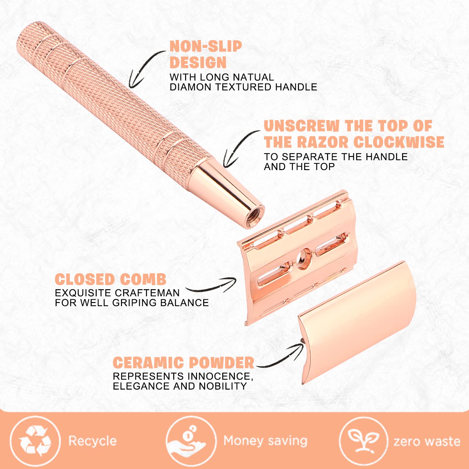 Reusable Double Edge Safety Ra - Straight Razor Safety ulasan dan harga