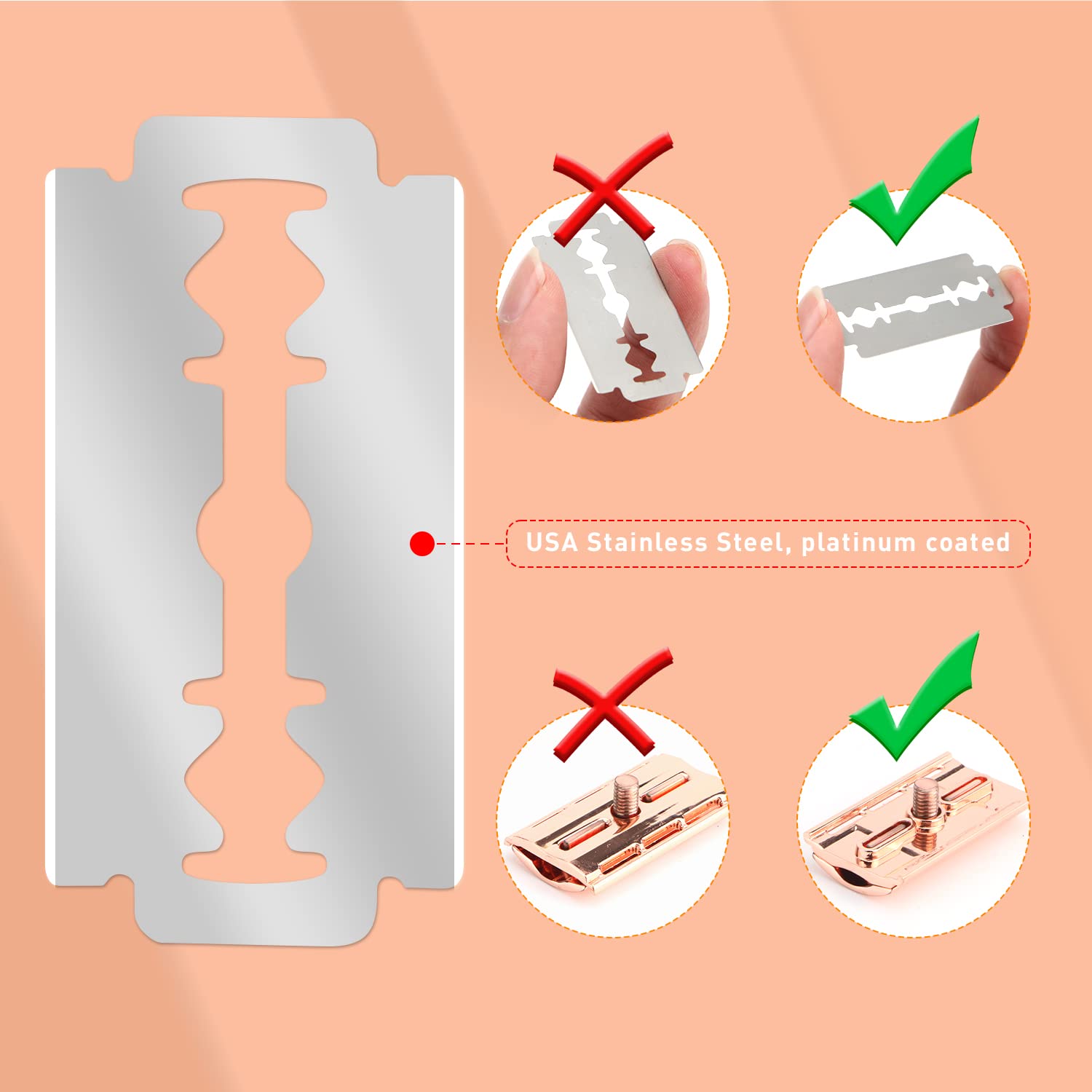Reusable Double Edge Safety Ra - Straight Razor Safety ulasan dan harga
