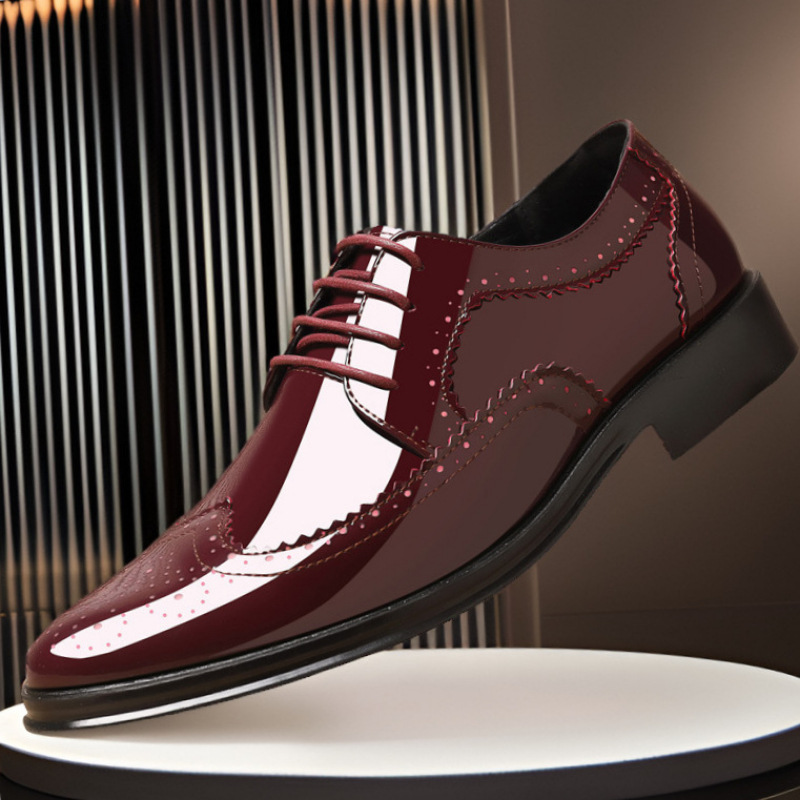 Glossy Patent Leather Brogue P - Young Men'S Grooming ulasan dan harga