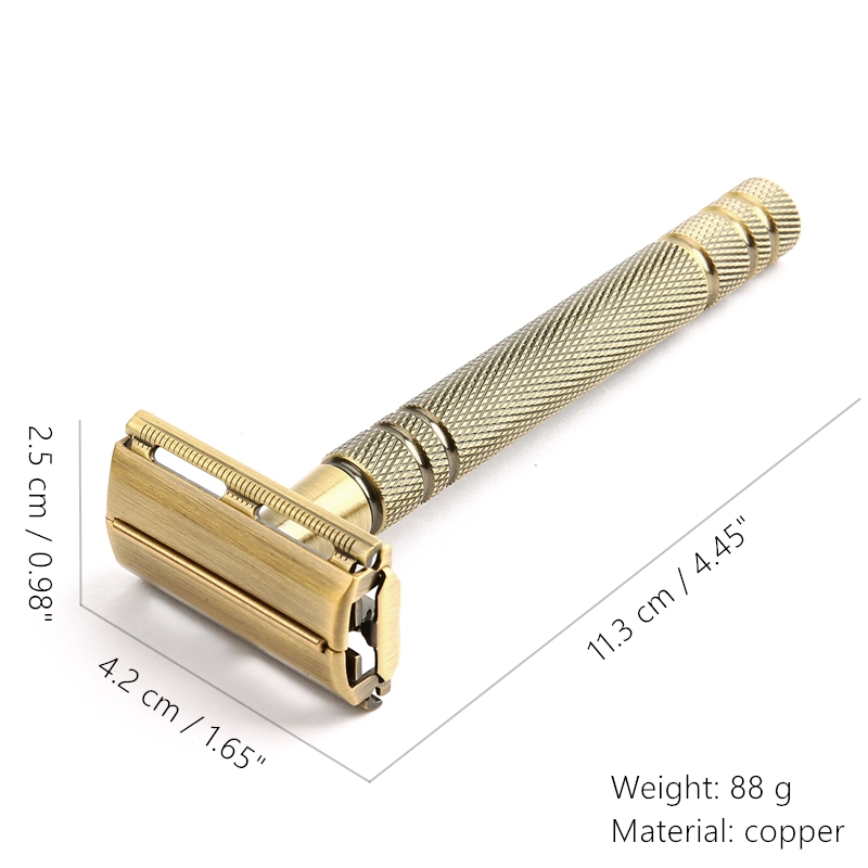 YINTAL Men's Bronze Classic Do - Straight Razor Safety ulasan dan harga