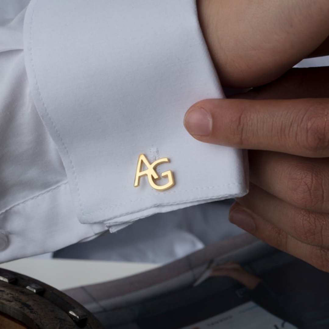 Custom Name Cufflinks for Men  - Men'S Grooming For Wedding ulasan dan harga