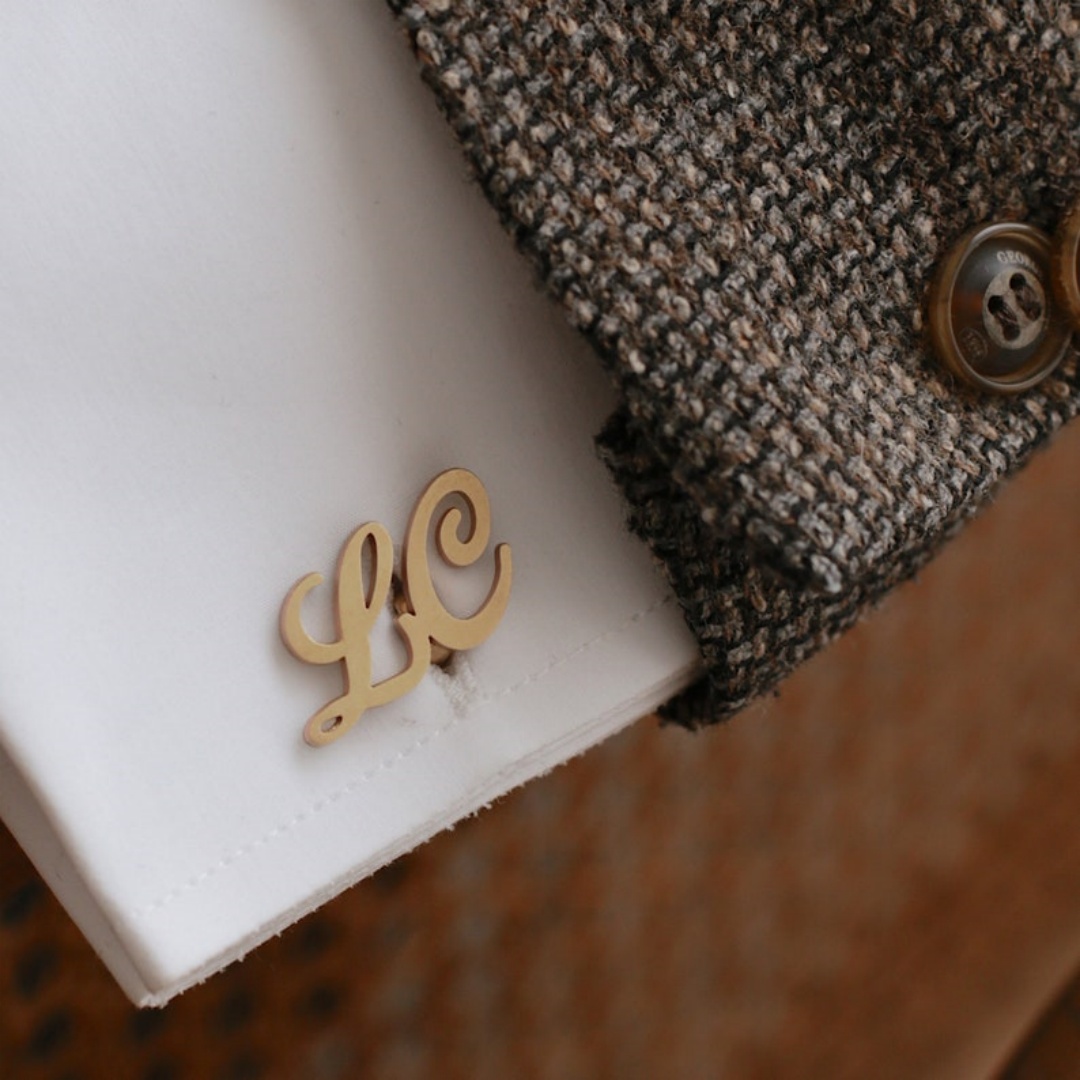 Custom Name Cufflinks for Men  - Men'S Grooming For Wedding ulasan dan harga