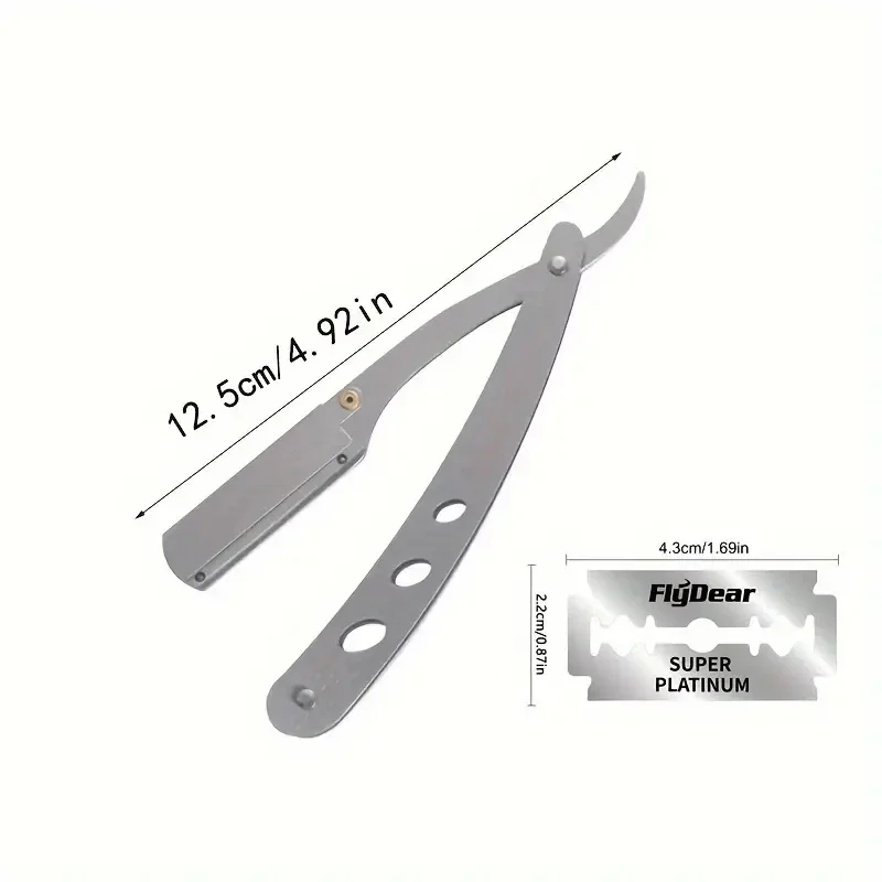 Hair Removal Knife Men Shaves  - Straight Razor Safety ulasan dan harga