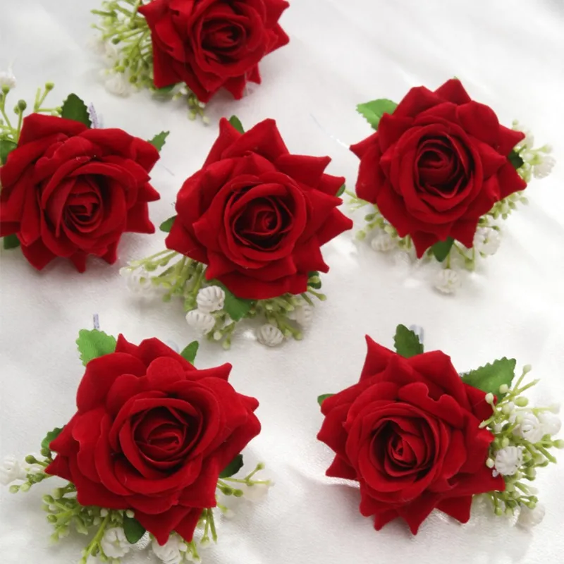 6PCS/set Boutonniere for Men G - Men'S Grooming For Wedding ulasan dan harga