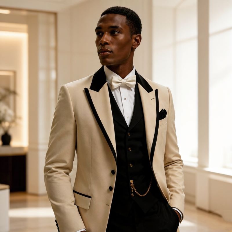 3 Pcs Wedding Suits for Men Sl - X Men Grooming ulasan dan harga