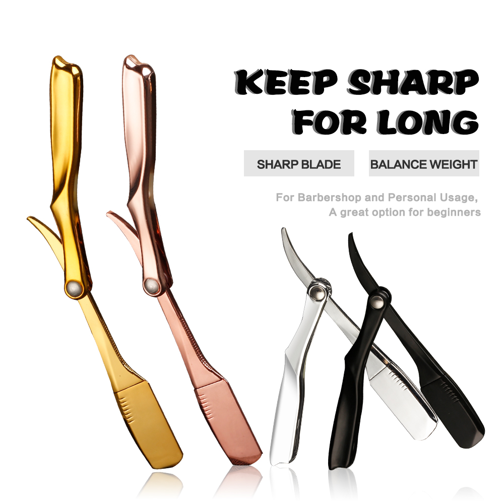 Salon Manual Beard Razor Foldi - Straight Razor Safety ulasan dan harga
