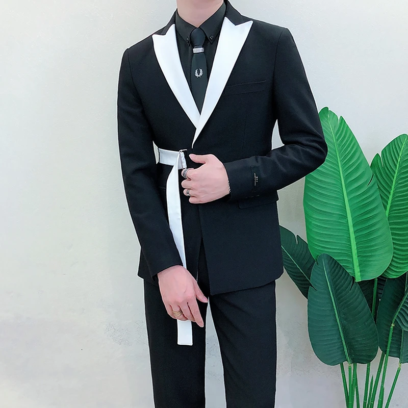 Fashion Slim Fit Men Suit 2 Pi - Young Men'S Grooming ulasan dan harga