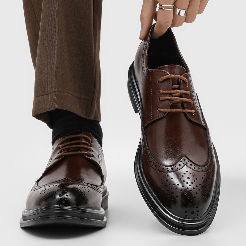 Casual Leather Shoes for Men W - Young Men'S Grooming ulasan dan harga