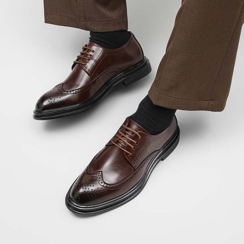 Casual Leather Shoes for Men W - Young Men'S Grooming ulasan dan harga