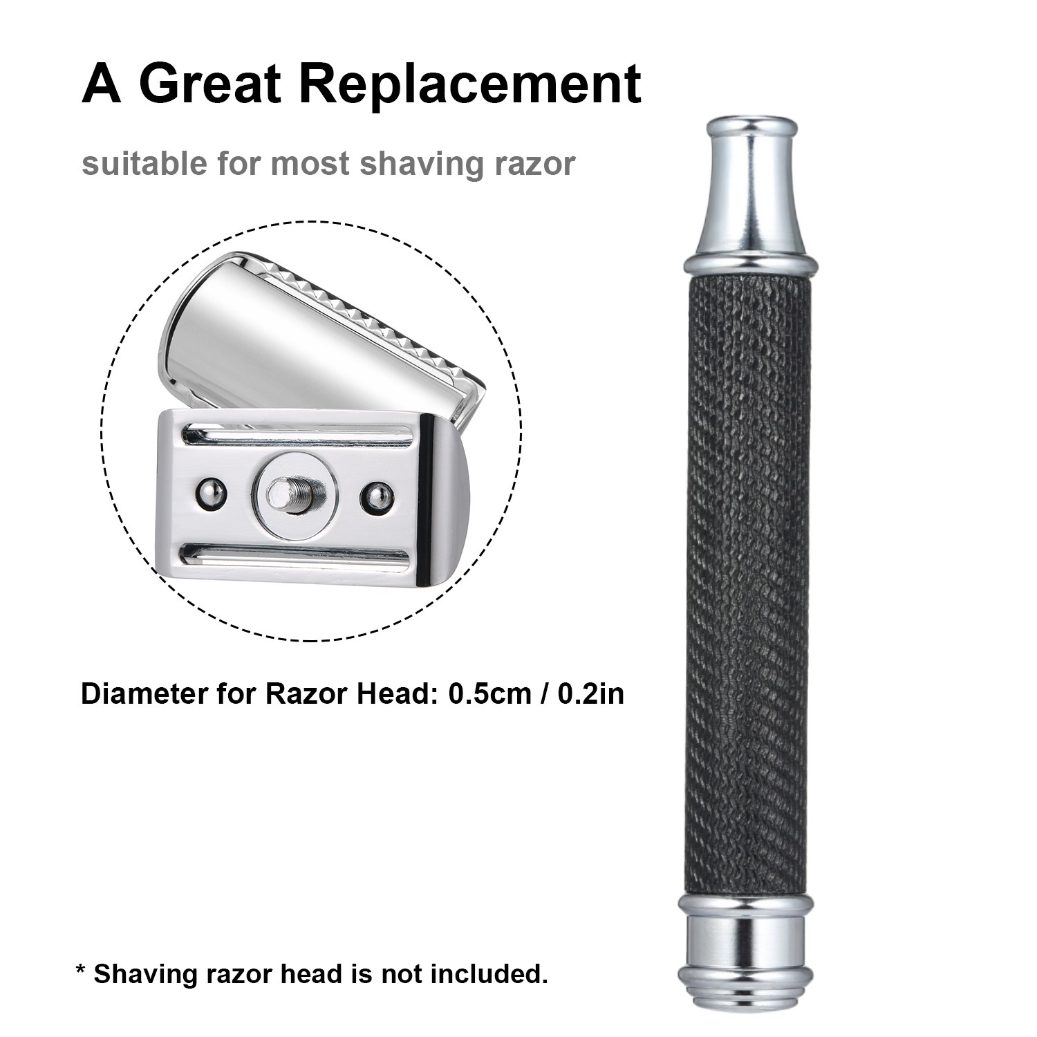 Stainless Steel Shaving Handle - Straight Razor Safety ulasan dan harga