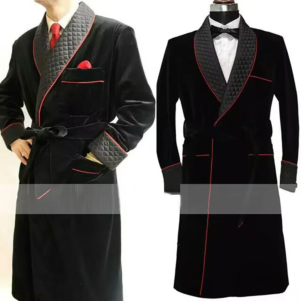 Velvet Smoking Long Men Jacket - X Men Grooming ulasan dan harga
