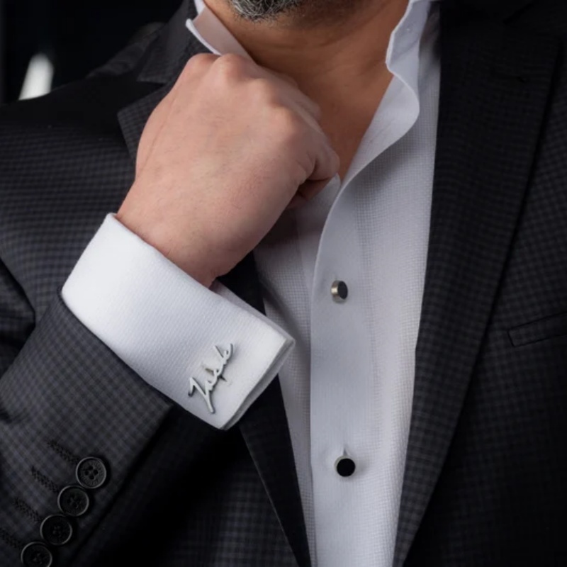 Custom Name Cufflinks 18K Gold - Men'S Grooming For Wedding ulasan dan harga