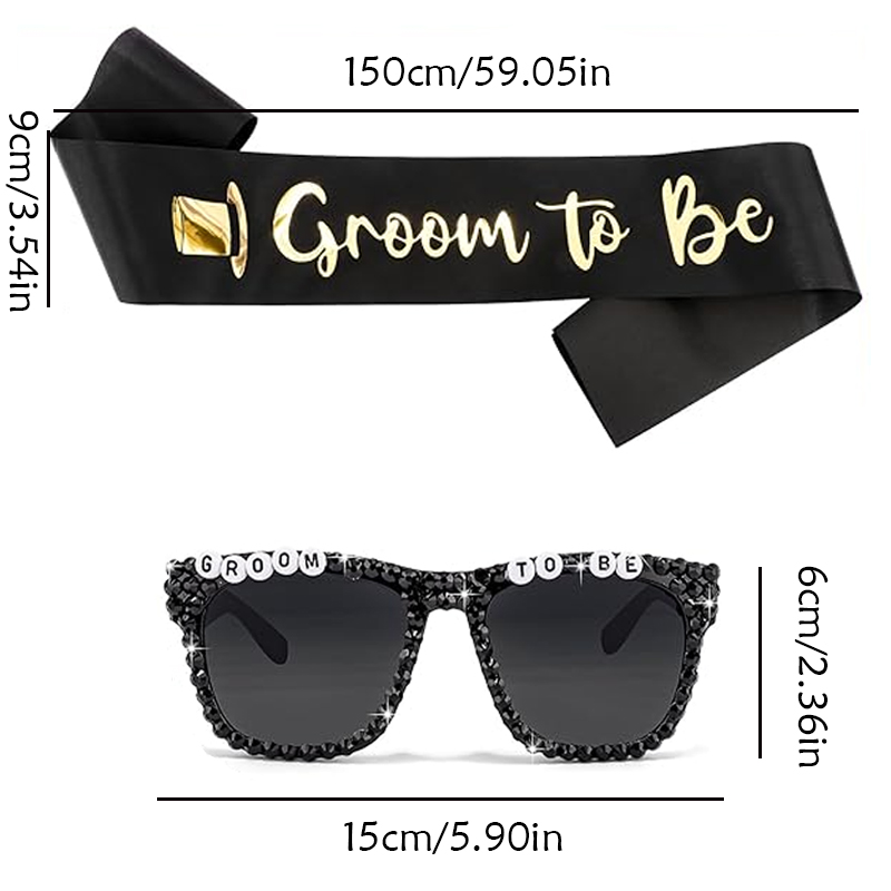 Groom To Be Black Satin Sash R - Men'S Grooming For Engagement ulasan dan harga