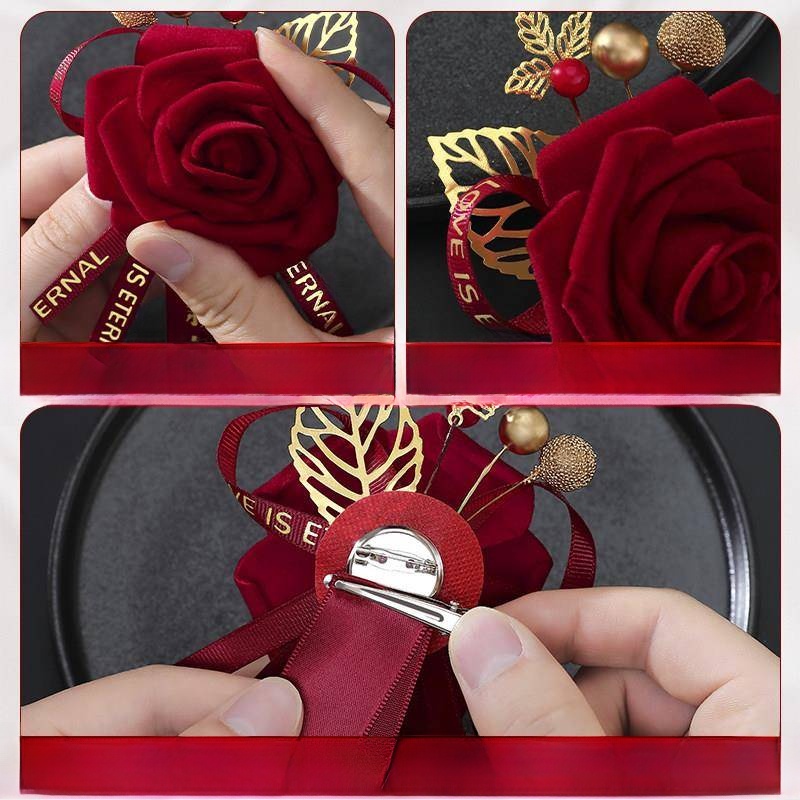 Wedding Chest Flower Full Set  - Men'S Grooming For Wedding ulasan dan harga